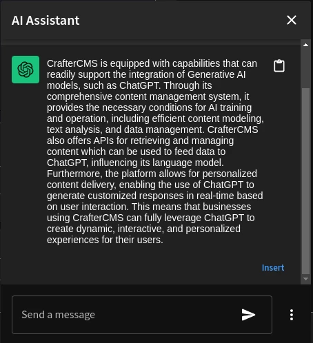 ChatGPT Response